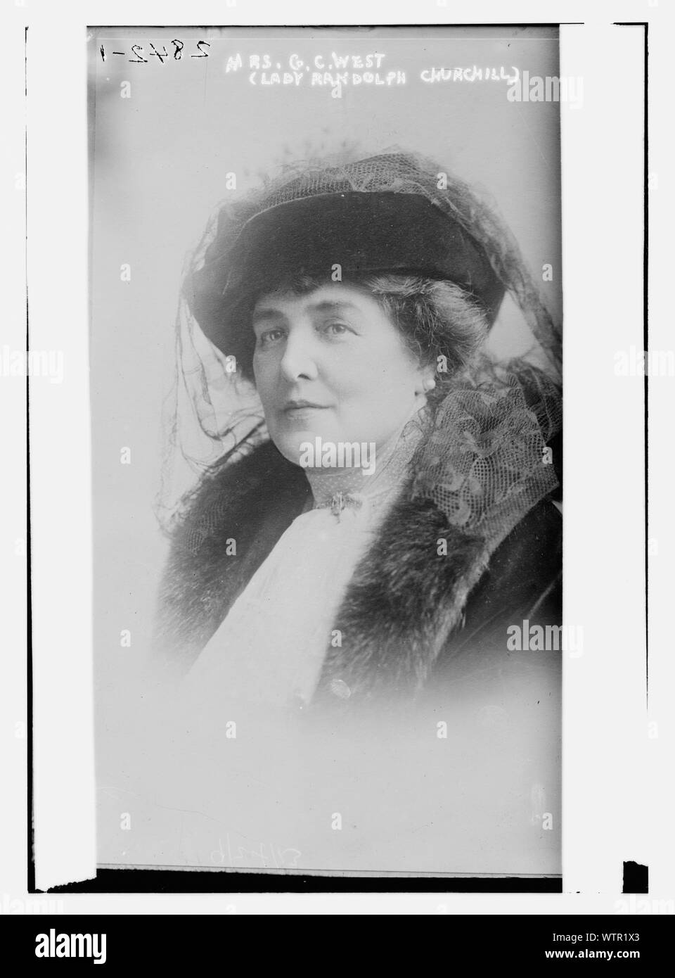 Mrs. G.C. West (Lady Randolph Churchill) Stock Photo