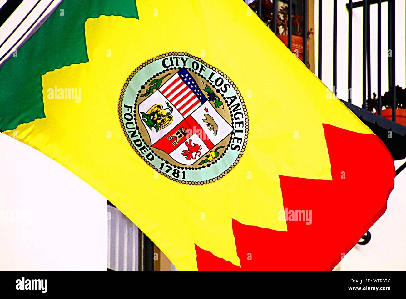 Fahne Flagge Los Angeles 120 x 180 cm Bootsflagge Premiumqualität 