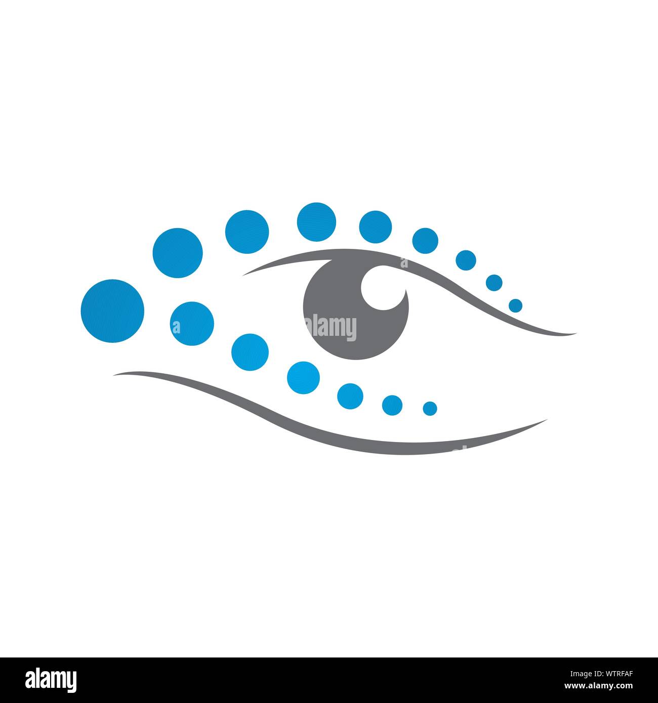 stylish Vision Eyes Logo design concept idea vector illustrations Stock