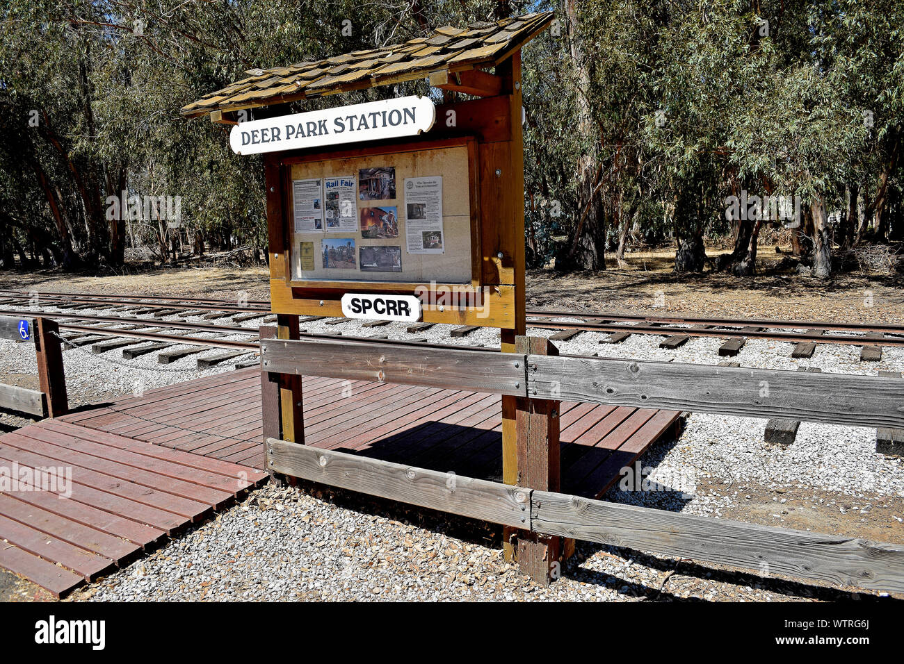 Deer Park station at  Ardenwood Historic Farm, Fremont, California Stock Photo