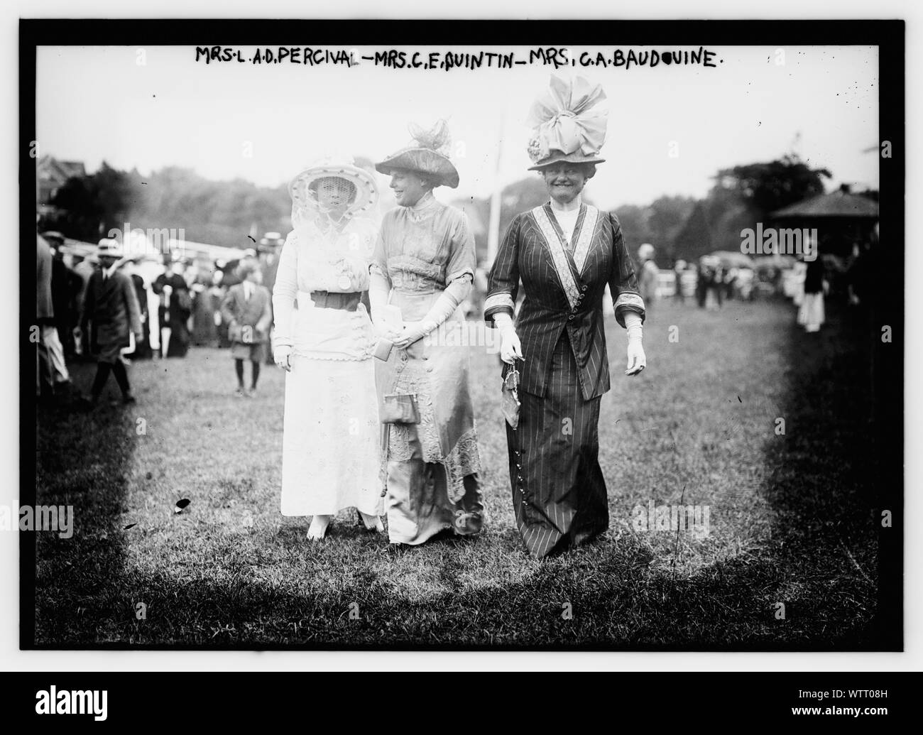 Mrs. L.A.D. Percival; Mrs. C.E. Quintin; Mrs. C.A. Baudouine Stock Photo