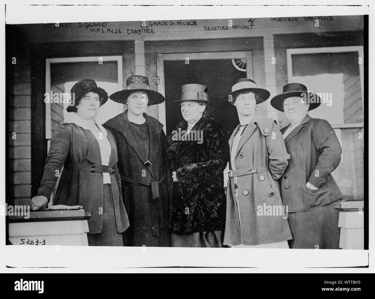 Mrs. May Deloney, Mrs. Rose Crabtree, Grace G. Miller, Faustina Haight