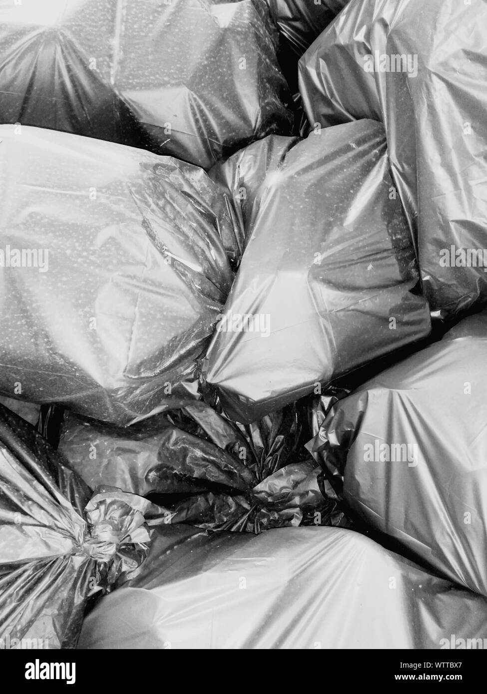 Closeup Of Garbage Bags Stock Photo Alamy
