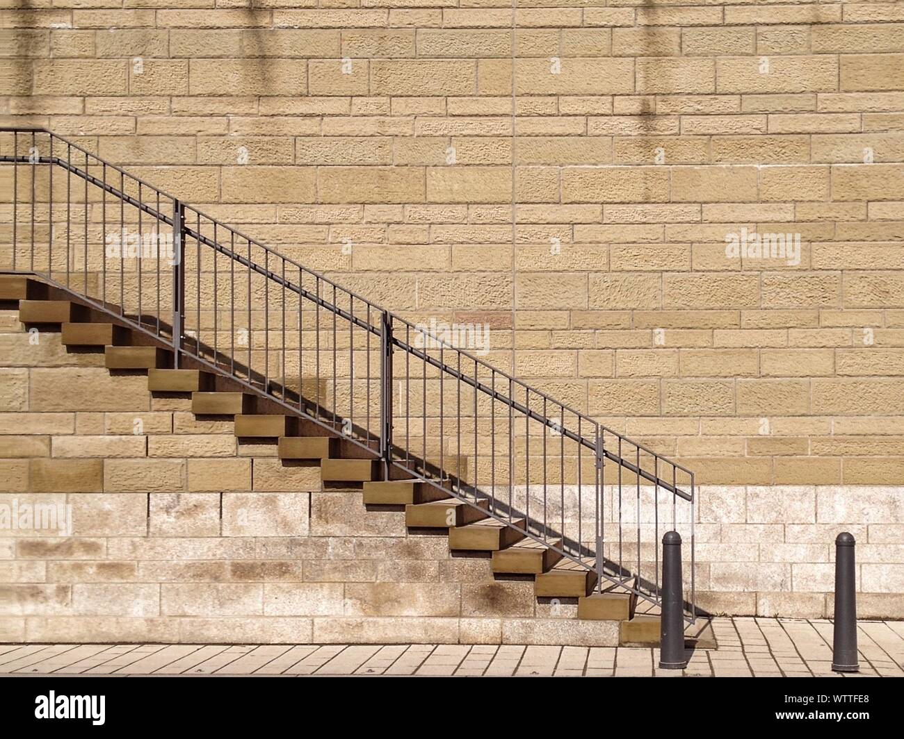 Brick Staircase Wall High Resolution Stock Photography and Images Alamy