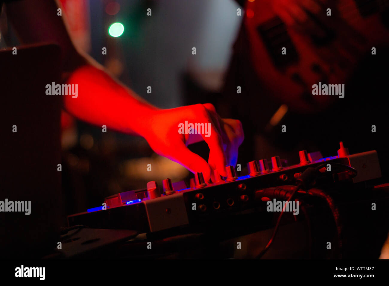 Flickering of fluorescent light in the dark Stock Photo Alamy