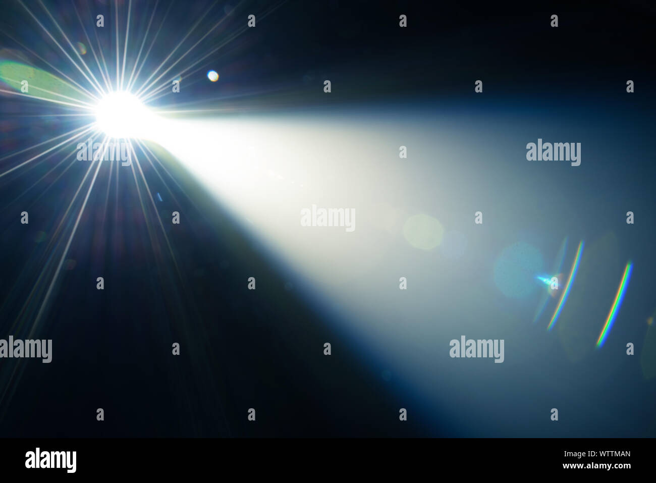 Abstract blue spotlight background Stock Photo