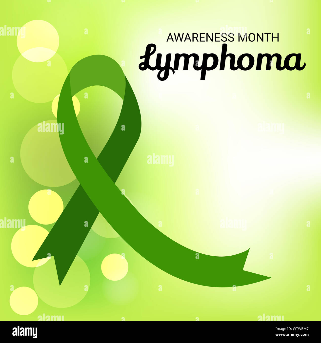 Vector Illustration Of A Background For Lymphoma Awareness Month Stock