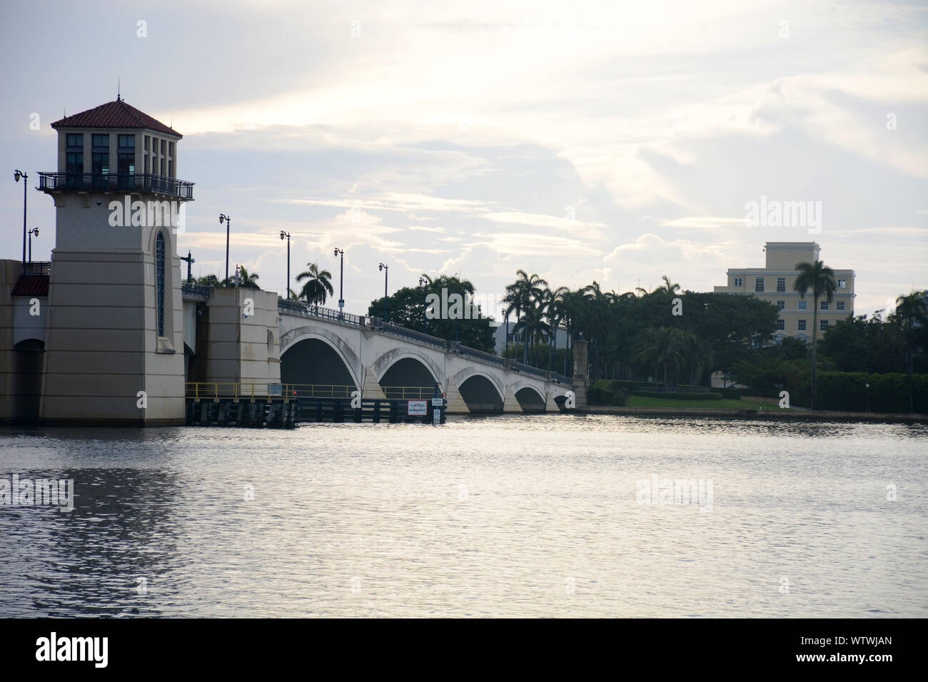 West Palm Beach Bridge Stock Photo