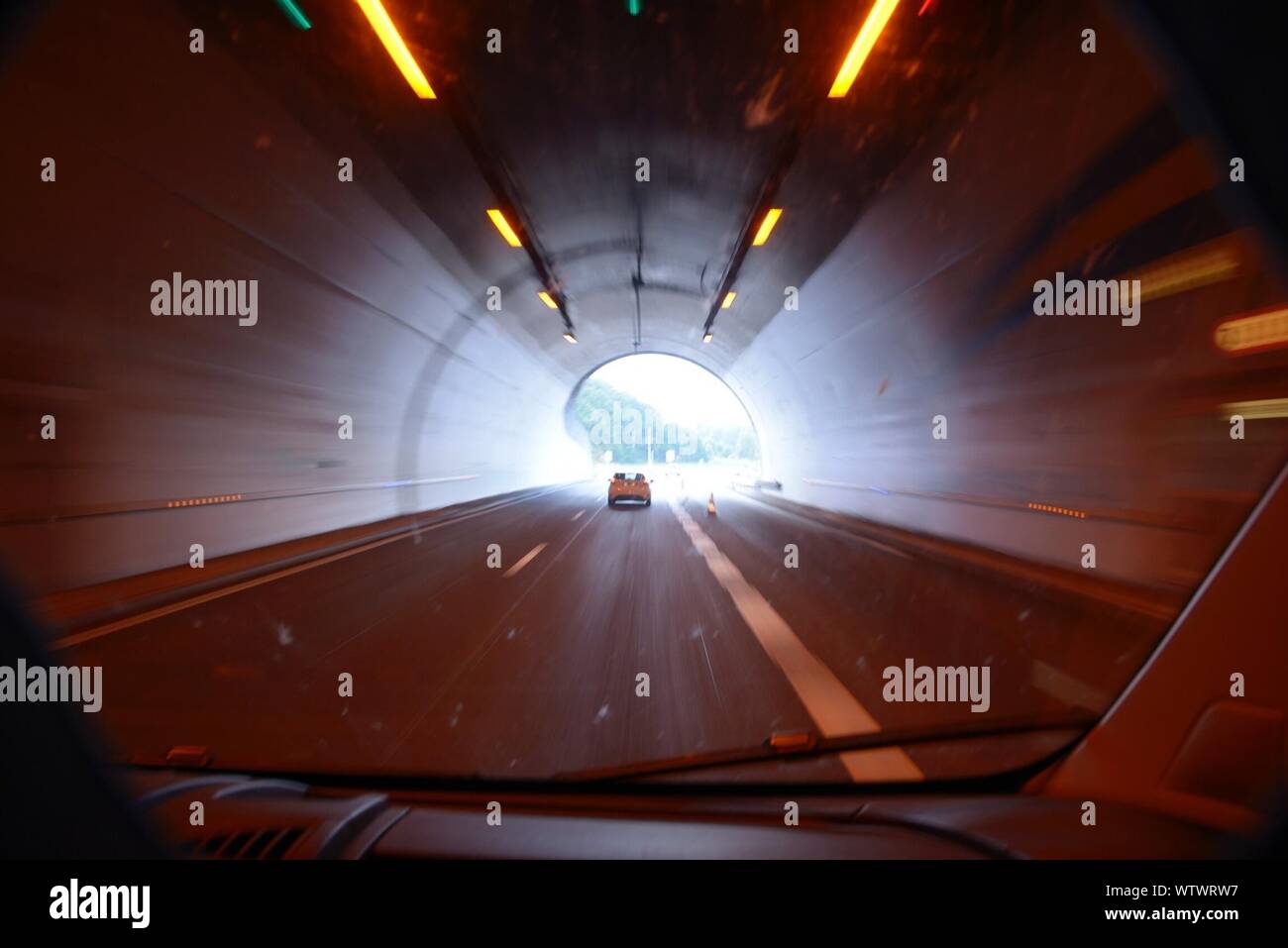 Car driving through tunnel hires stock photography and images Alamy