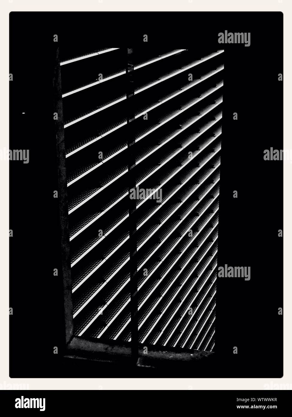View Of Jalousie Window Stock Photo Alamy