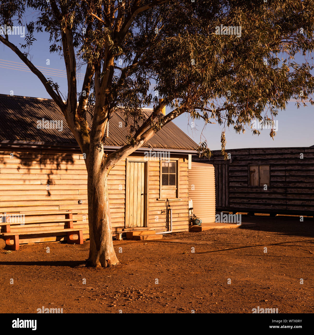 Cabin accomodation in Parachilna, South Australia Stock Photo