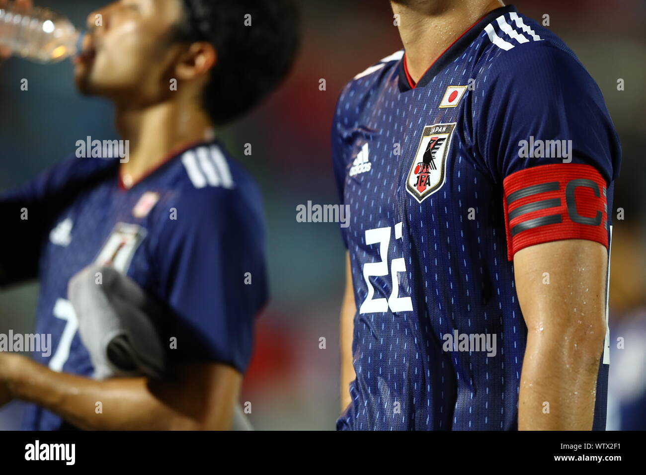 Japan's Maya Yoshida during the FIFA World Cup Qatar 2022 Asian Qualifier Second Round Group F match between Myanmar 0-2 Japan at Thuwunna Stadium, Yangon, Myanmar on September 10, 2019. Credit: Kenzaburo Matsuoka/AFLO/Alamy Live News Stock Photo