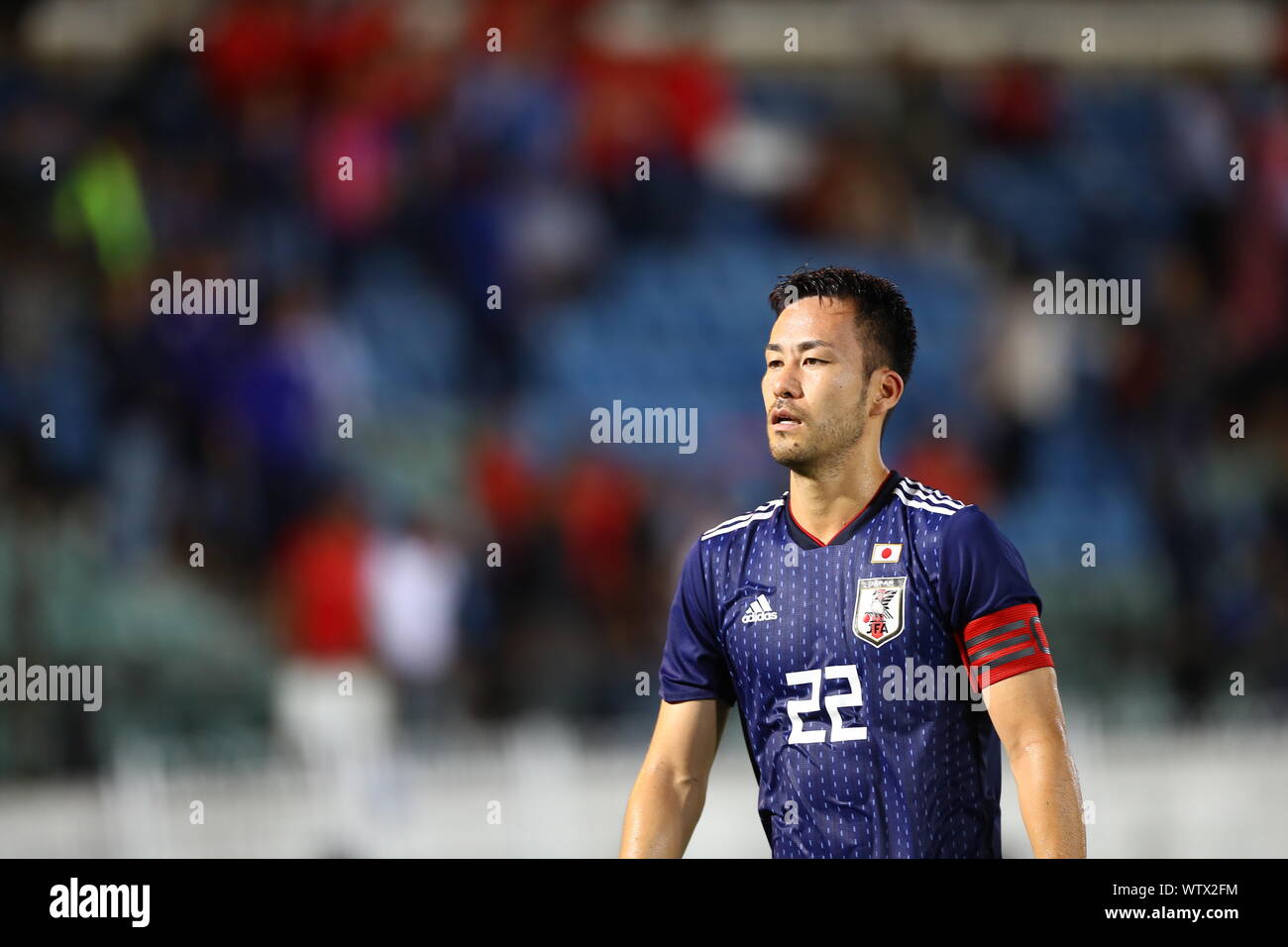 Japan's Maya Yoshida after the FIFA World Cup Qatar 2022 Asian Qualifier Second Round Group F match between Myanmar 0-2 Japan at Thuwunna Stadium, Yangon, Myanmar on September 10, 2019. Credit: Kenzaburo Matsuoka/AFLO/Alamy Live News Stock Photo