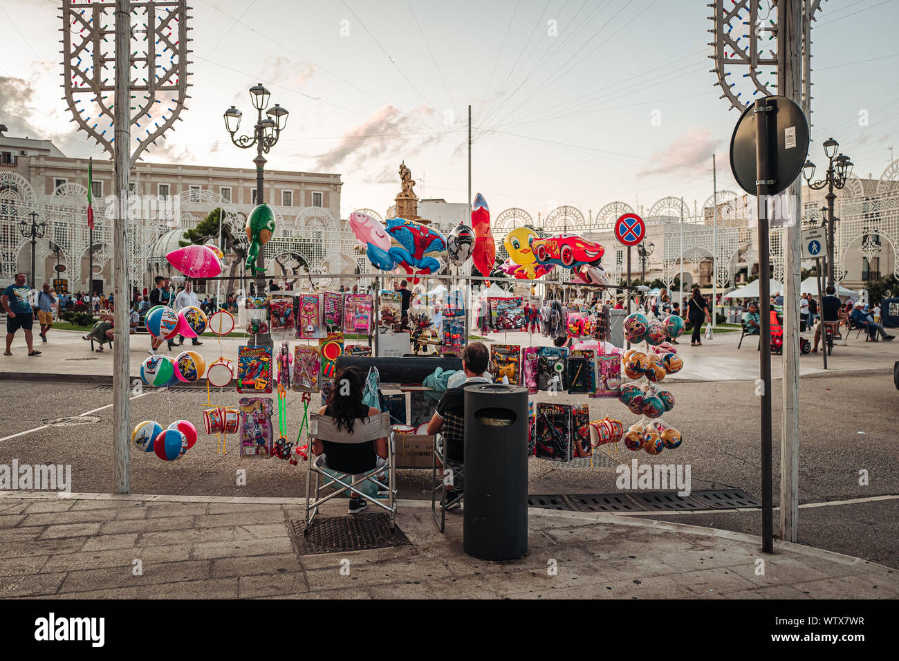MOLA DI BARI / ITALY - SEPTEMBER 2019: Traditional religious celebrations of Mother Mary, the patronal feast Stock Photo