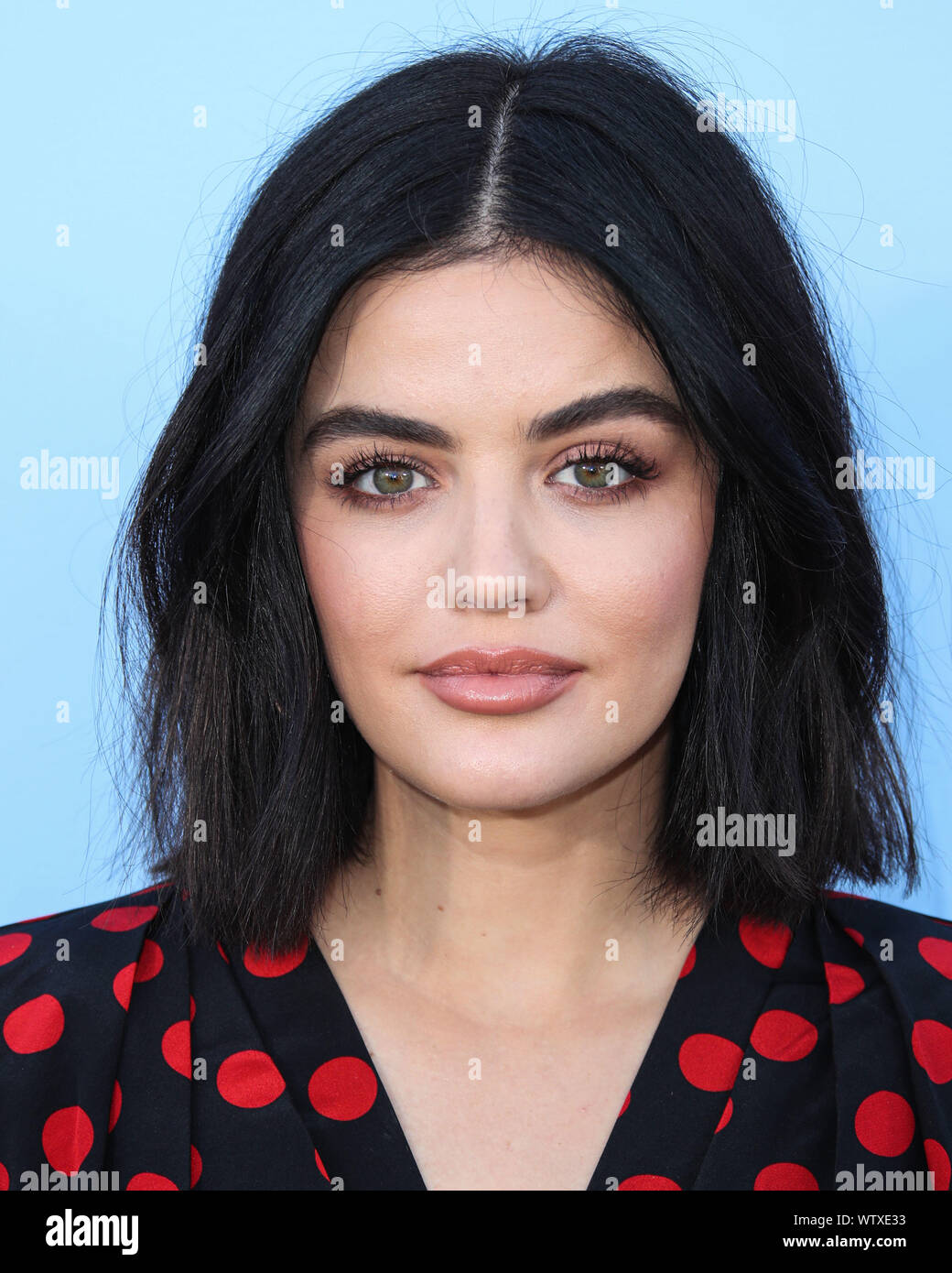 New York City, United States. 11th Sep, 2019. BROOKLYN, NEW YORK CITY, NEW YORK, USA - SEPTEMBER 11: Lucy Hale arrives at the Michael Kors Collection Spring 2020 Runway Show during New York Fashion Week: The Shows held at Duggal Greenhouse on September 11, 2019 in Brooklyn, New York City, New York, United States. (Photo by Xavier Collin/Image Press Agency) Credit: Image Press Agency/Alamy Live News Stock Photo