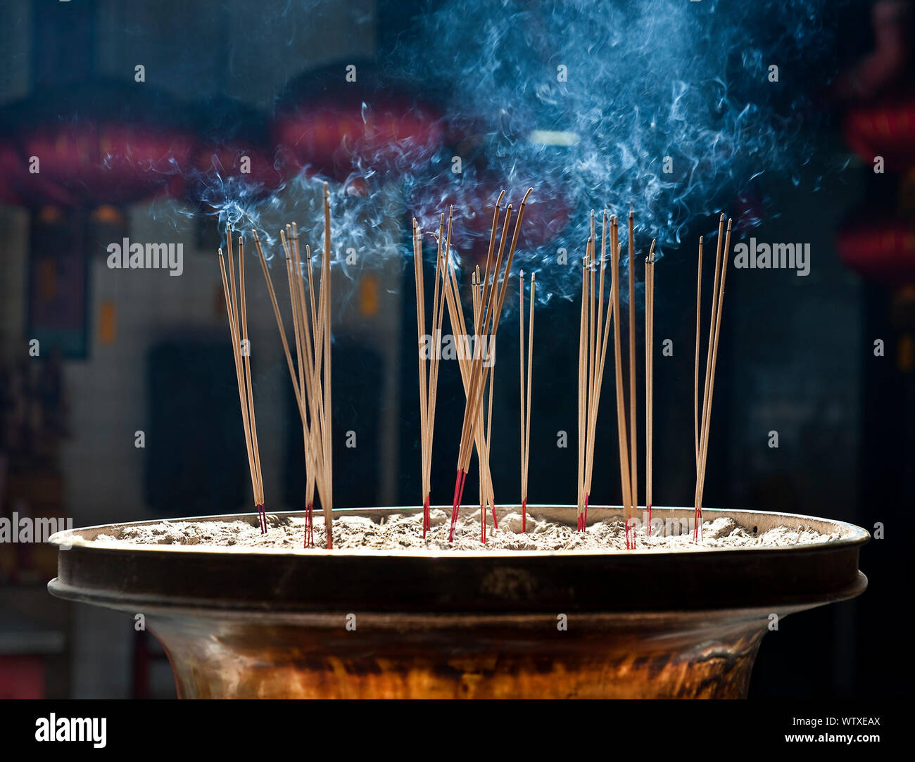 Incense in temple hires stock photography and images Alamy