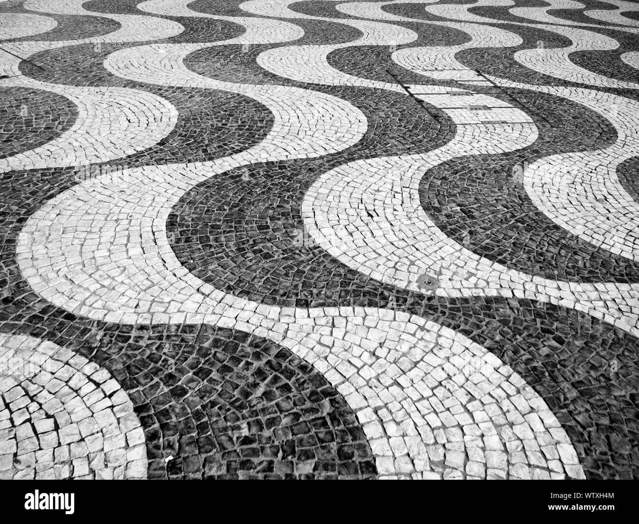 Pavement Walkway Black and White Stock Photos & Images - Alamy