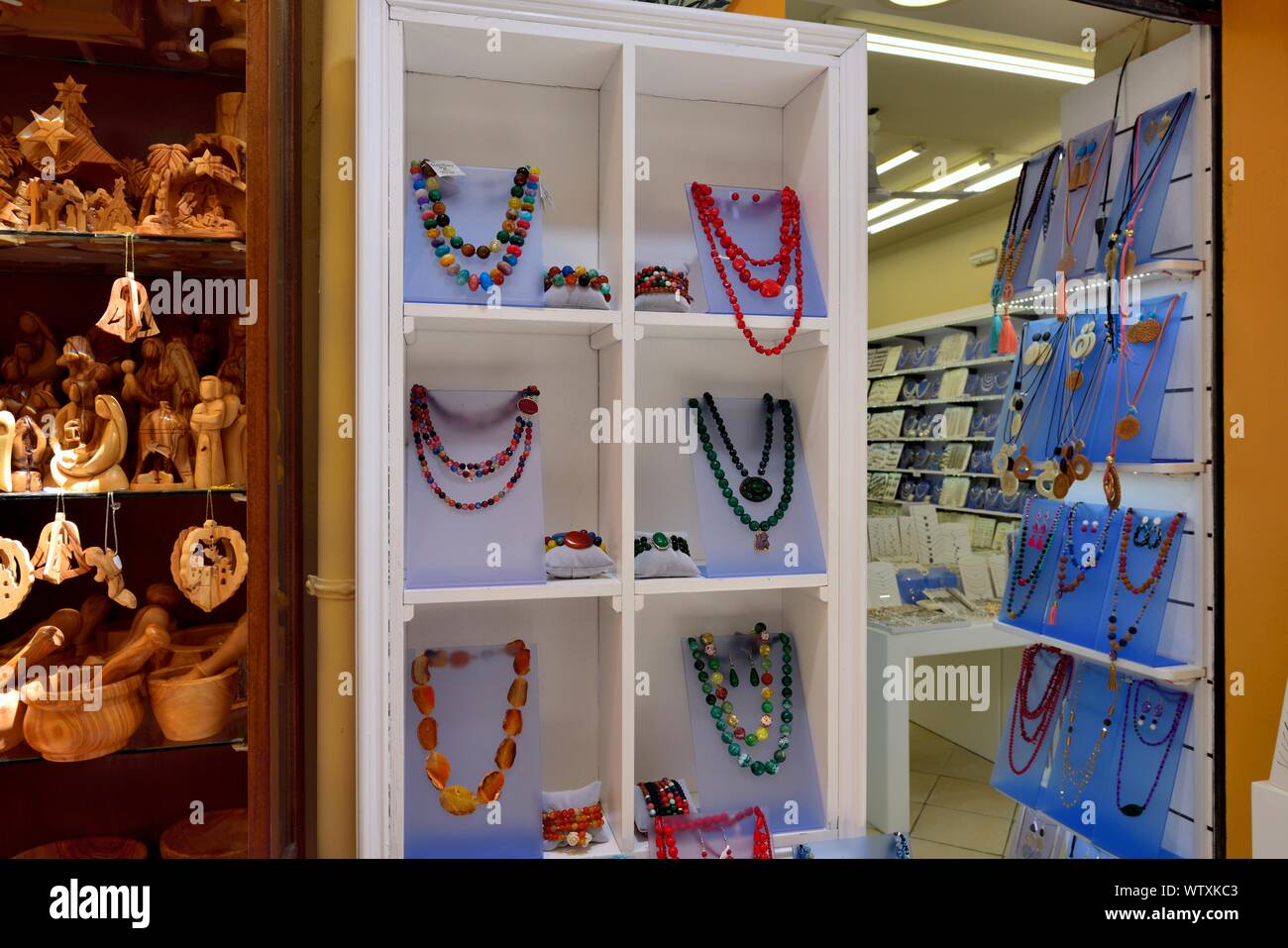 Traditional,Jewellery shop interior,Corfu Old Town,Kerkyra,kerkira,Corfu,Greece,Ionian Islands