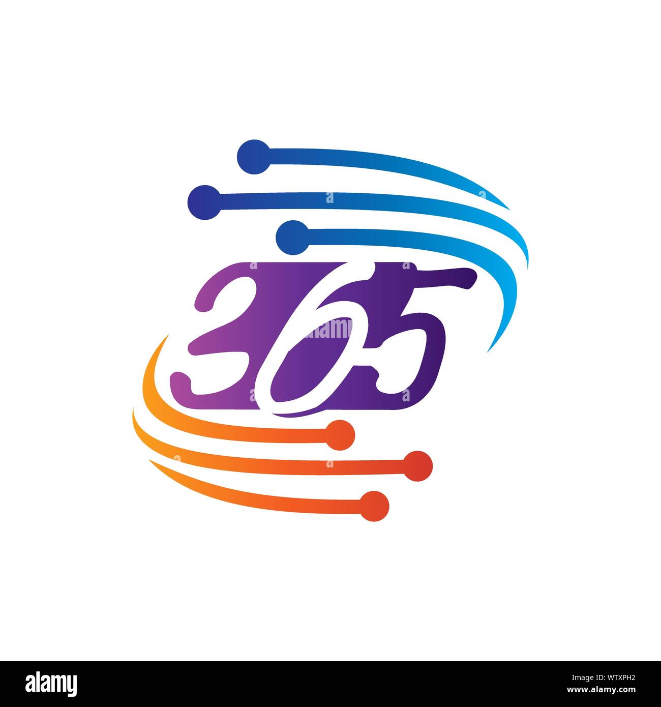 technology 365 infinity logo icon design illustration vector Stock ...