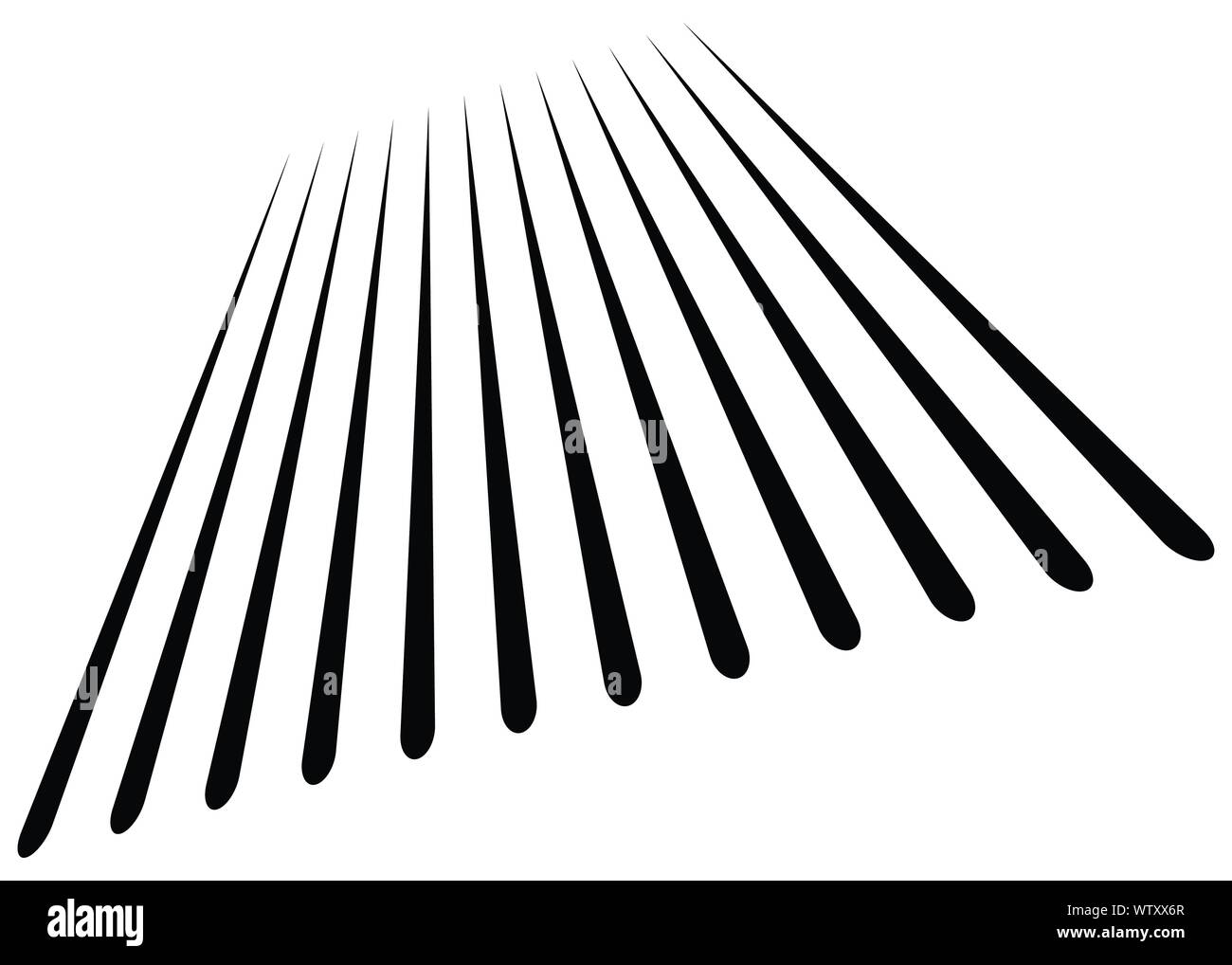 3d lines pattern in perspective. Oblique, slanting stripes. Diminishing ...
