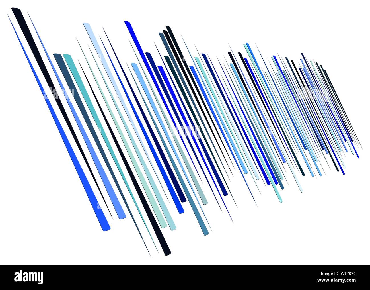 3d lines pattern in perspective. Oblique, slanting stripes. Diminishing ...