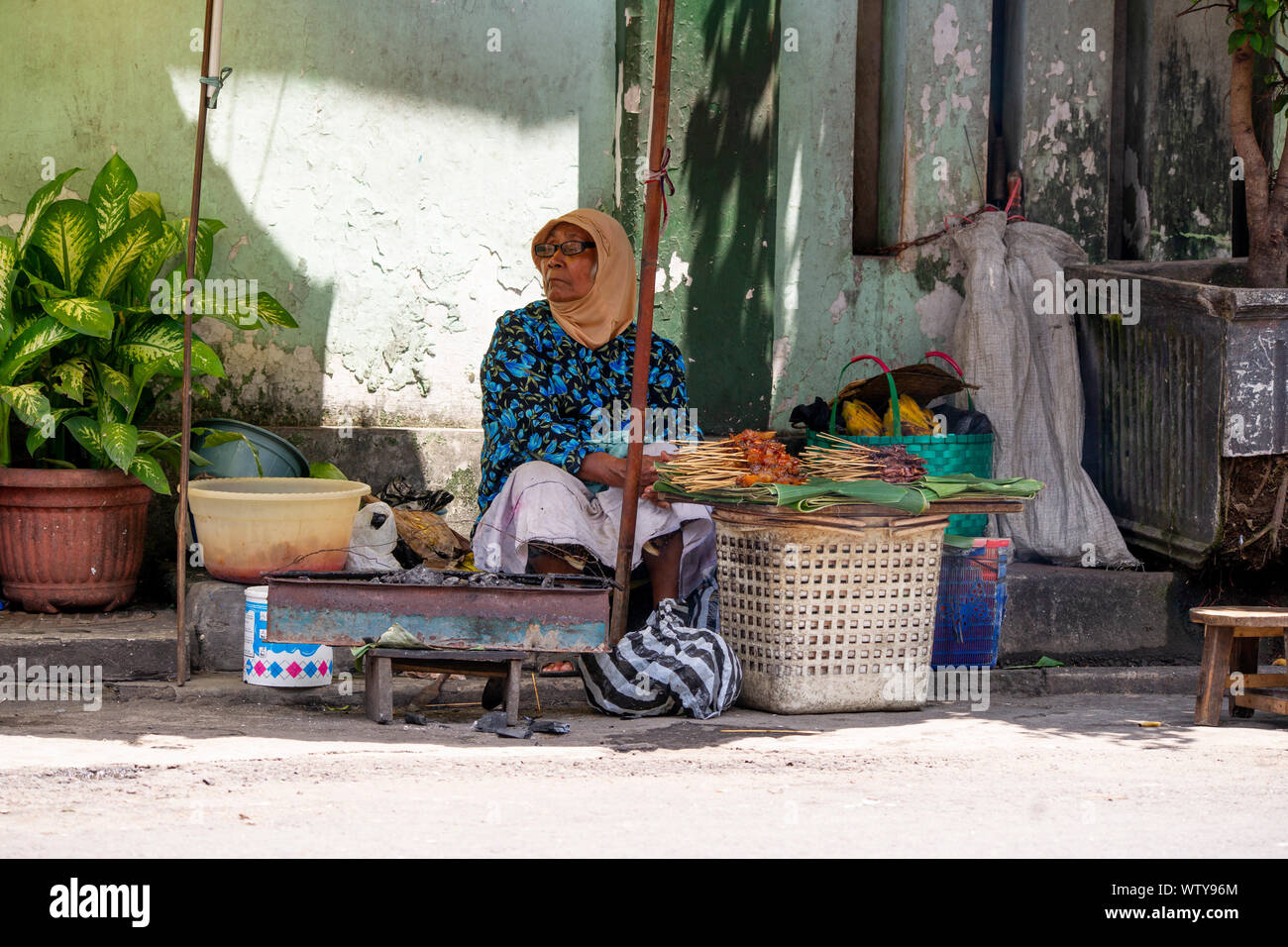 Street food, Yogyakarta, Java, Indonesia Stock Photo