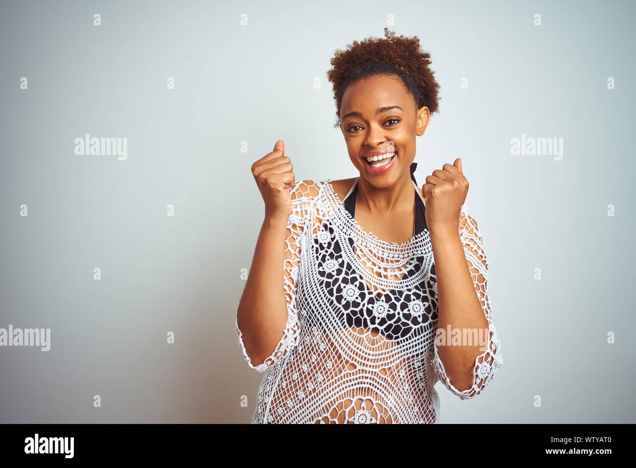 African woman wearing white bikini hi-res stock photography and images ...