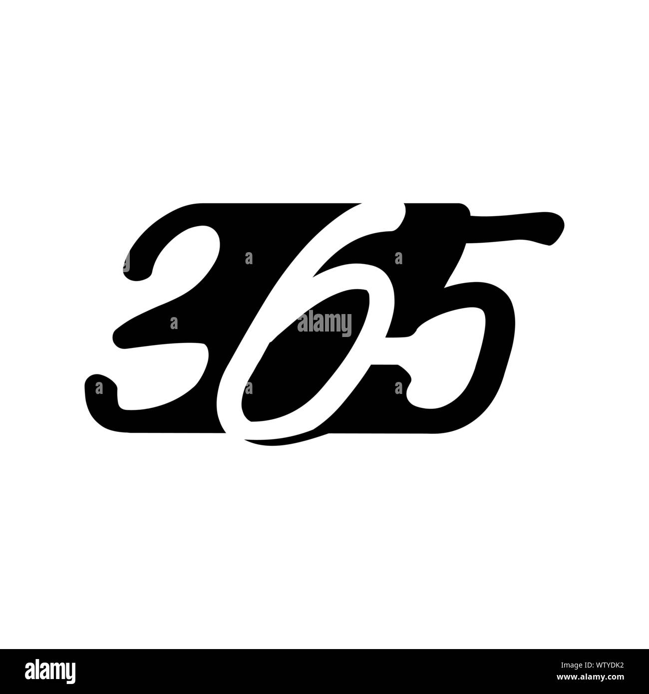 365 logo design hi-res stock photography and images - Alamy