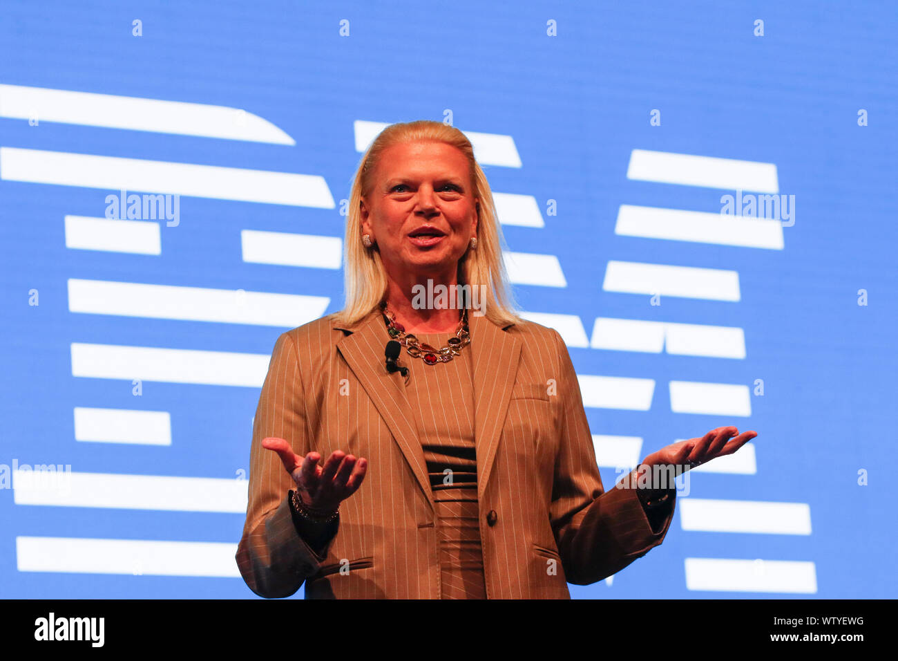 Frankfurt Germany 26th Mar 17 Ginni Rometty The Chairman President And Ceo Of American Technology Company