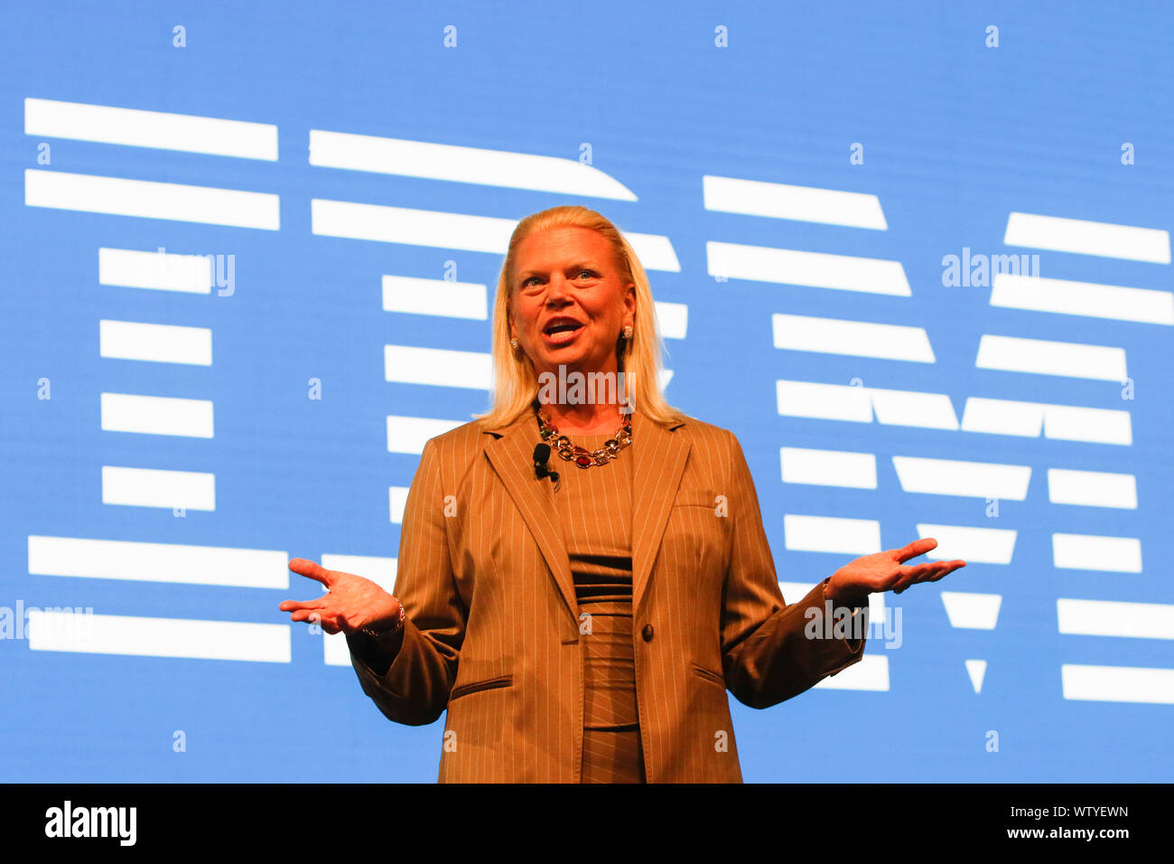 Frankfurt Germany 26th Mar 17 Ginni Rometty The Chairman President And Ceo Of American Technology Company