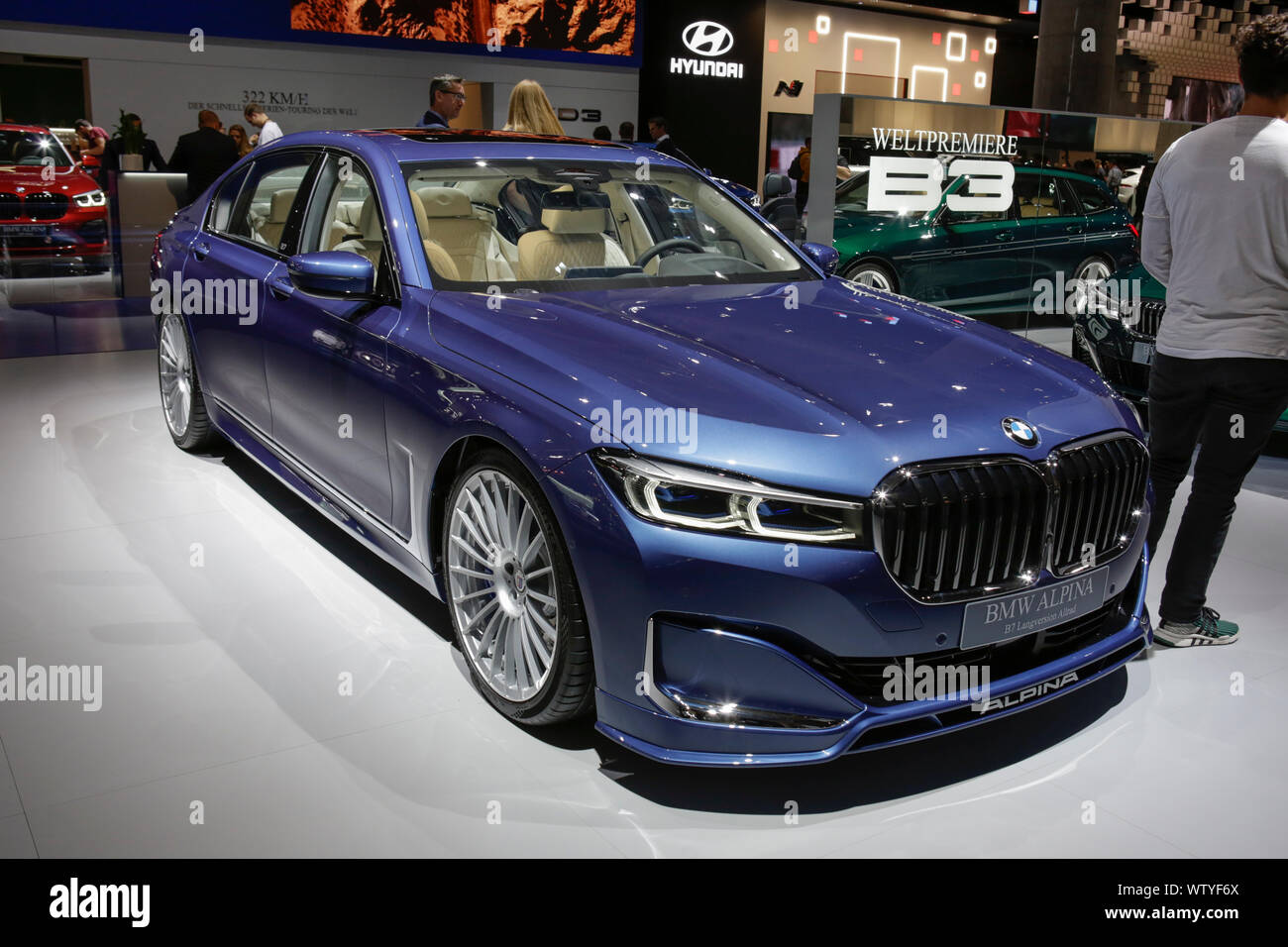 Frankfurt Germany 26th Mar 17 The German Car Manufacturer Alpina Displays The Bmw Alpina Biturbo
