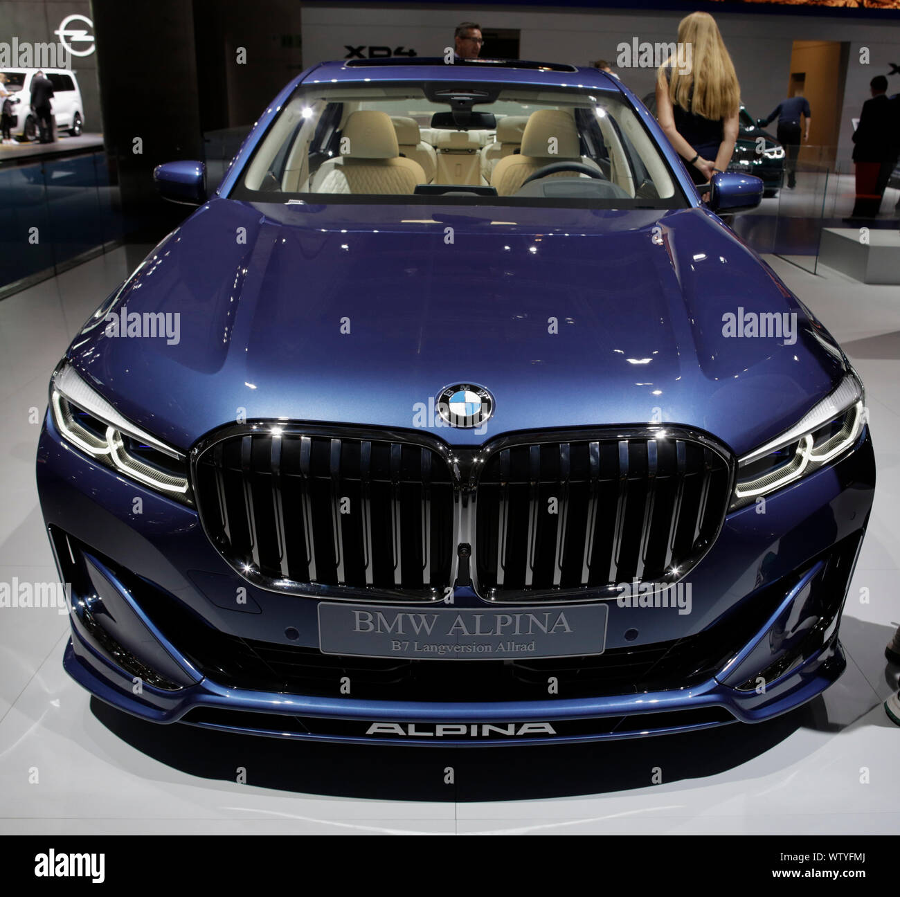 Frankfurt Germany 26th Mar 17 The German Car Manufacturer Alpina Displays The Bmw Alpina Biturbo Limousine Allrad Switch Tronic At The 19 Internationale Automobil Ausstellung Iaa Photo By Michael Debets Pacific Press Credit Pacific