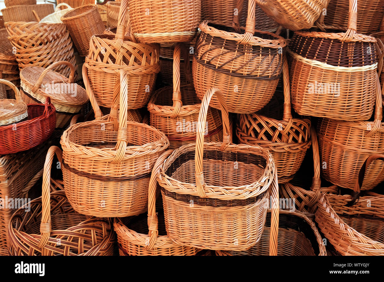 Willow baskets hires stock photography and images Alamy