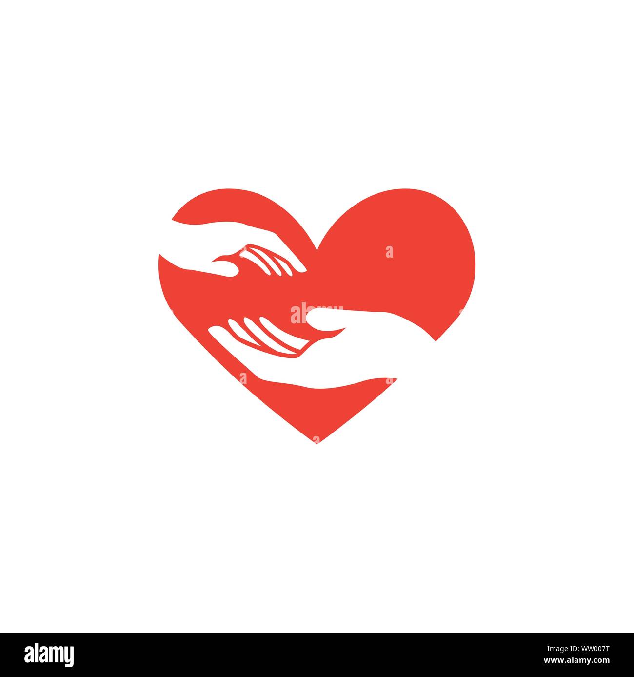 Care hand graphic design template vector isolated Stock Vector Image ...