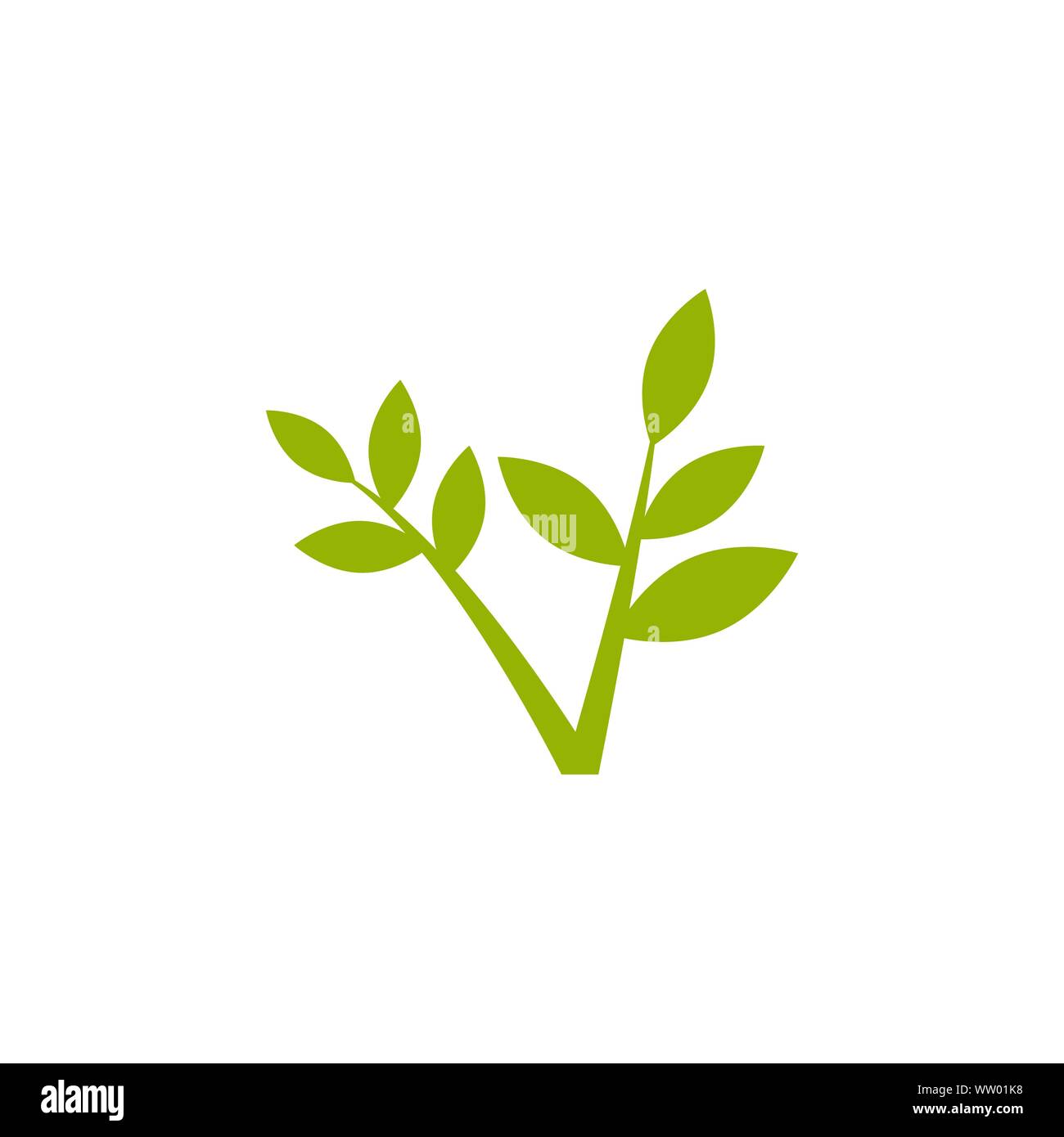Plant sprout graphic design template vector isolated Stock Vector Image ...