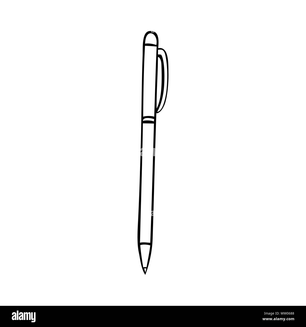 Black and white pen vector Stock Vector Image & Art - Alamy