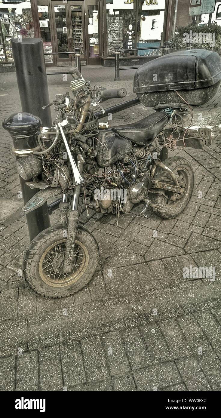 old broken bike