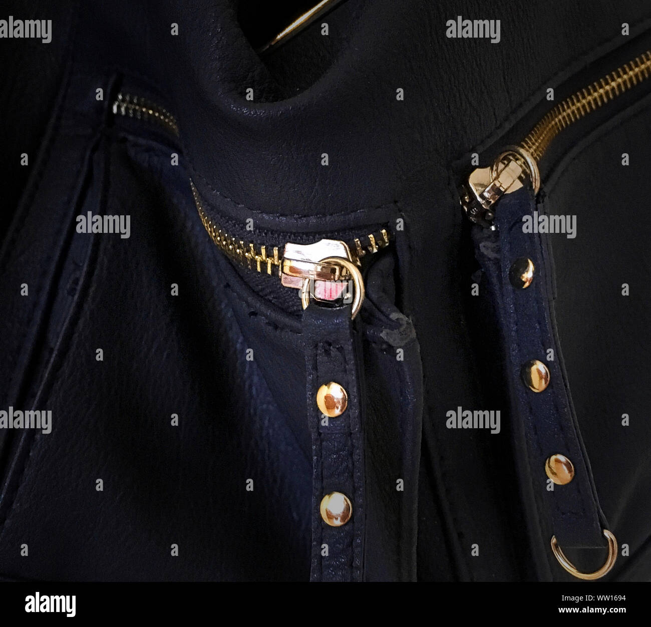 Black Leather Jacket High Resolution Stock Photography and Images - Alamy