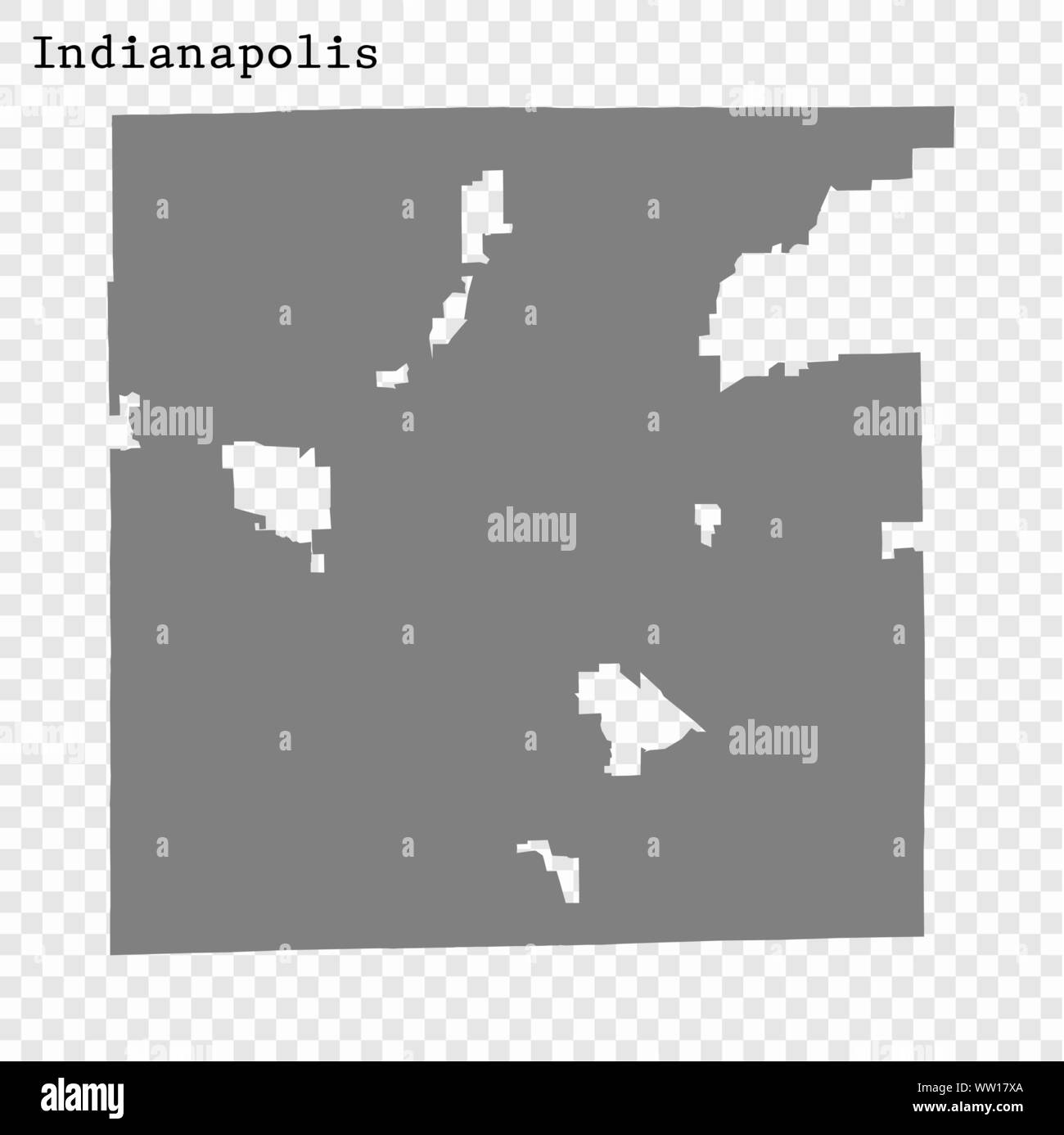 Flag indianapolis city united states Black and White Stock Photos ...