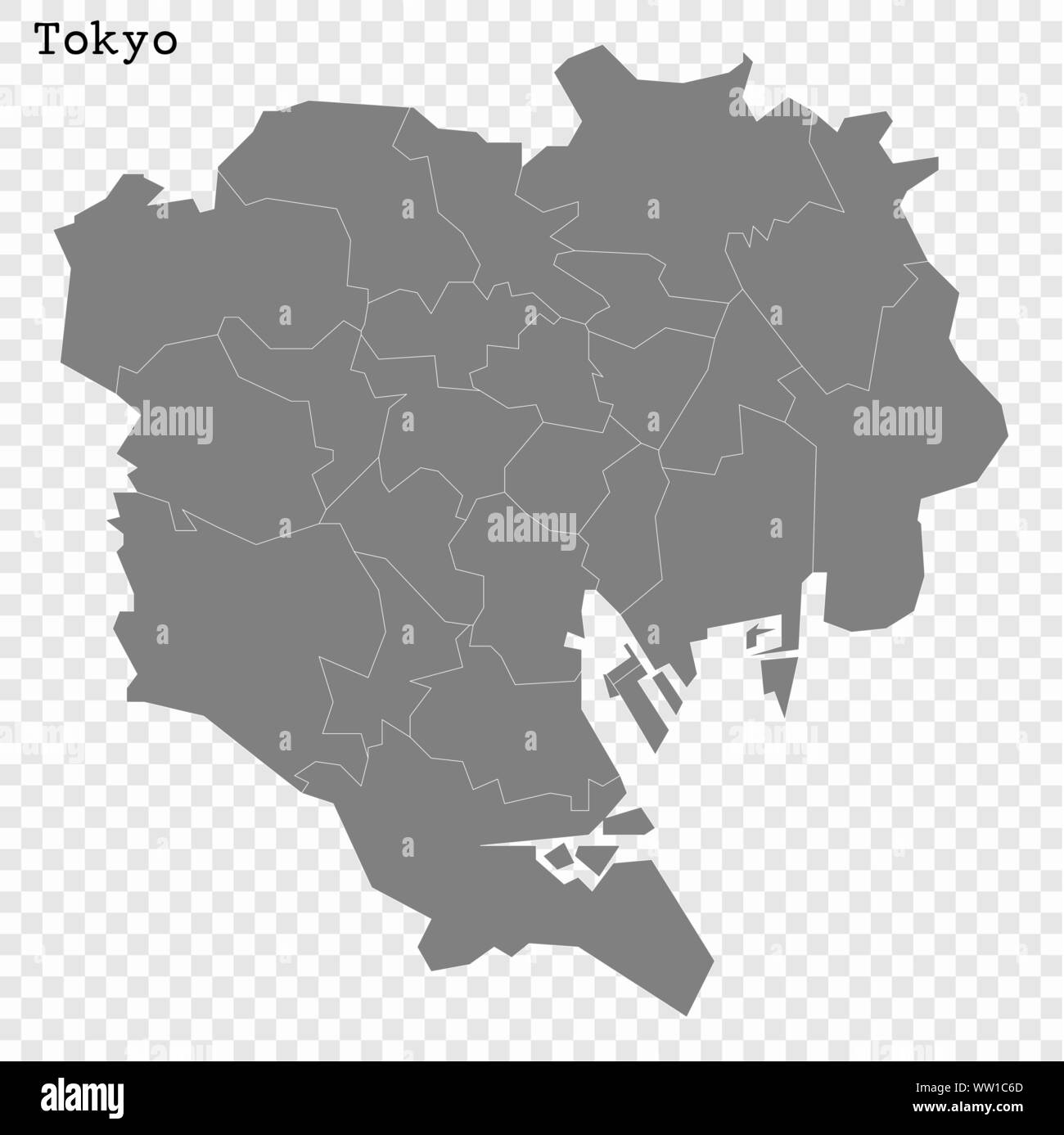 High quality Map Tokyo City. vector illustration Stock Vector Image & Art Alamy