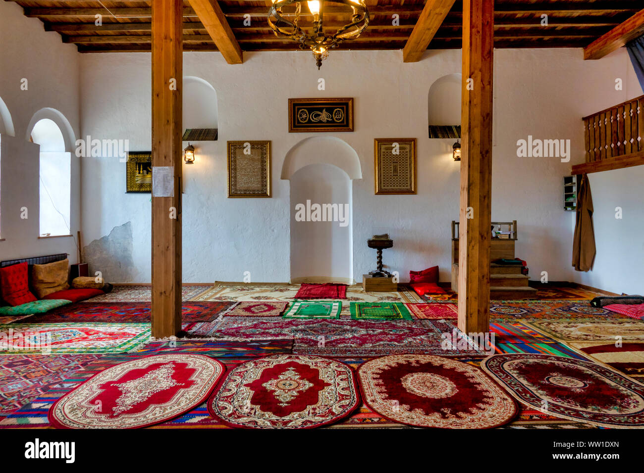 Newly restored Damirchi mosque, Damirchi, Azerbaijan, Stock Photo