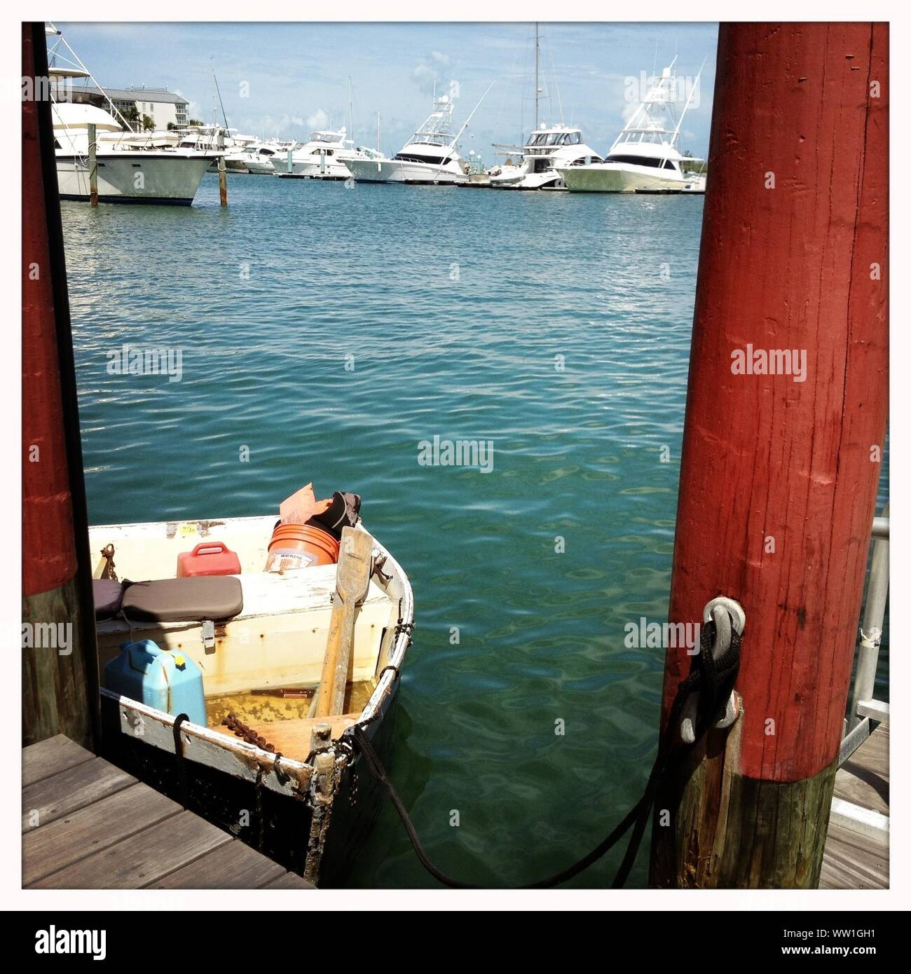 Harbor yacht Cut Out Stock Images & Pictures Alamy