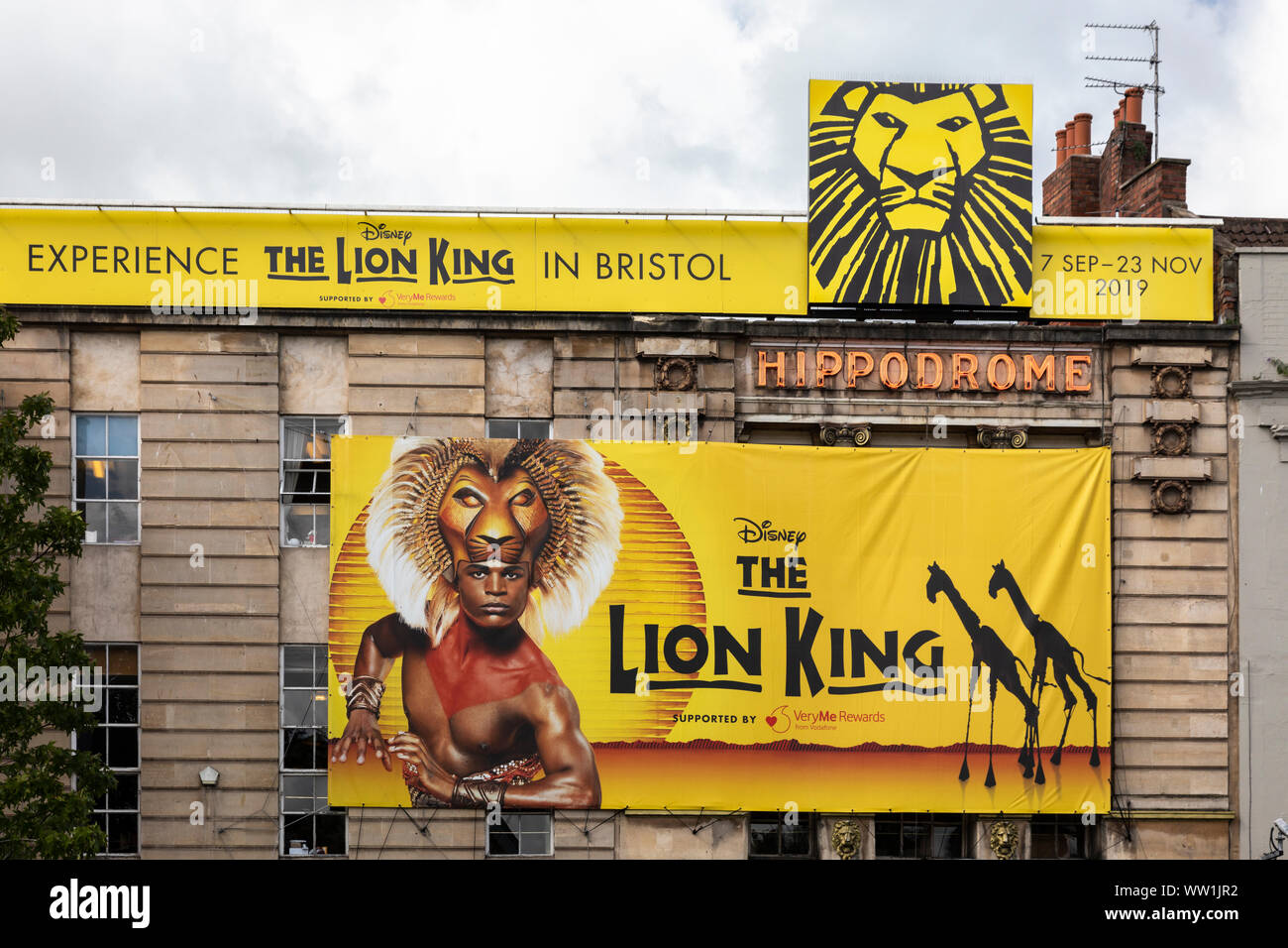 The Lion King's UK arena tour 2019.  The Hippodrome, City of Bristol, England Stock Photo
