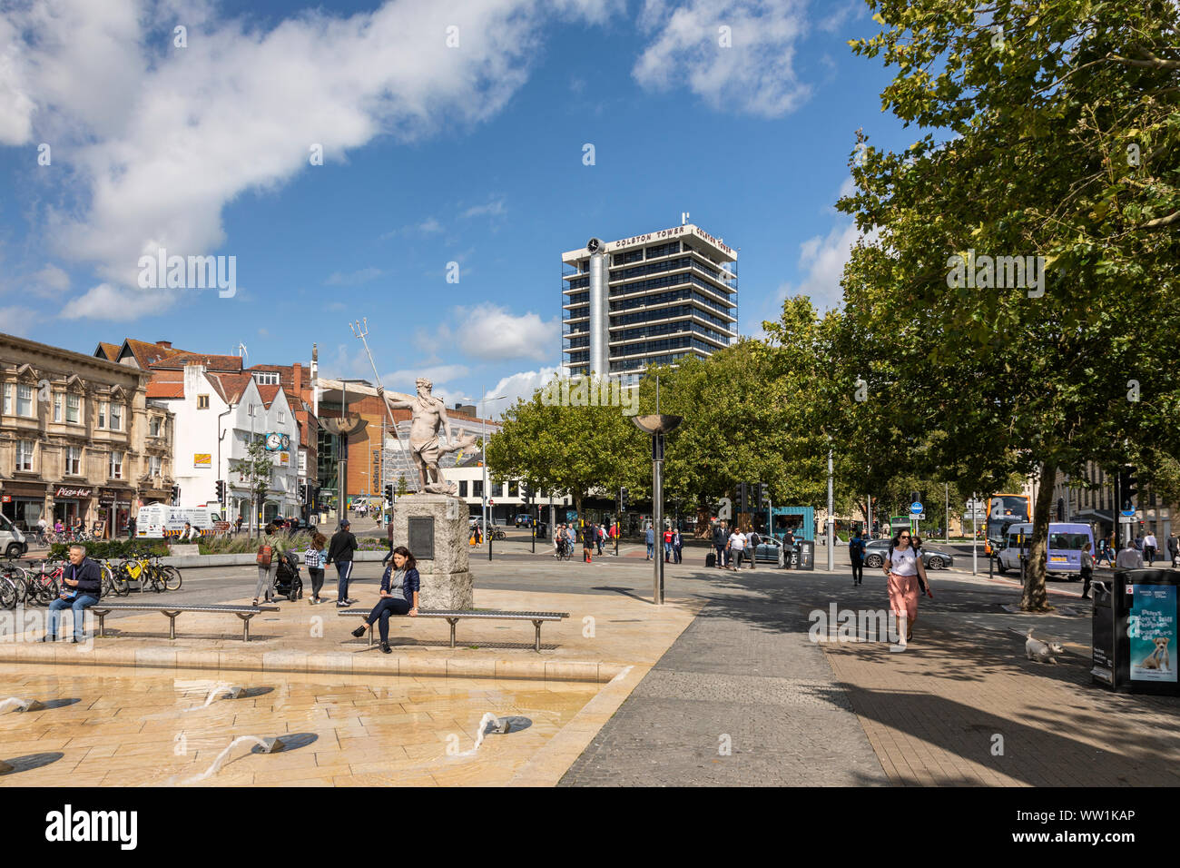 St Augustines Parade, The Centre, City of Bristol, UK Stock Photo