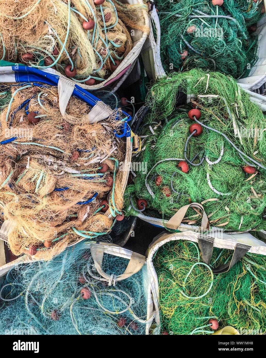 Fishing Nets For Sale Stock Photo Alamy