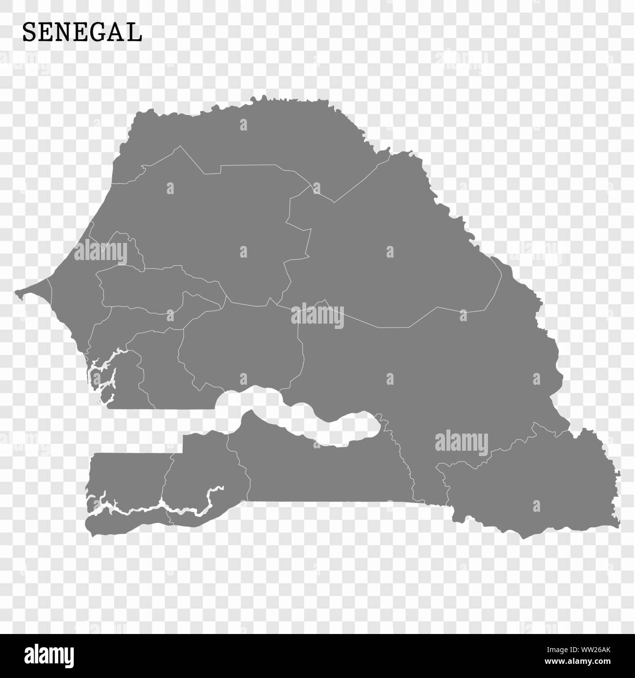 Senegal map hi-res stock photography and images - Alamy