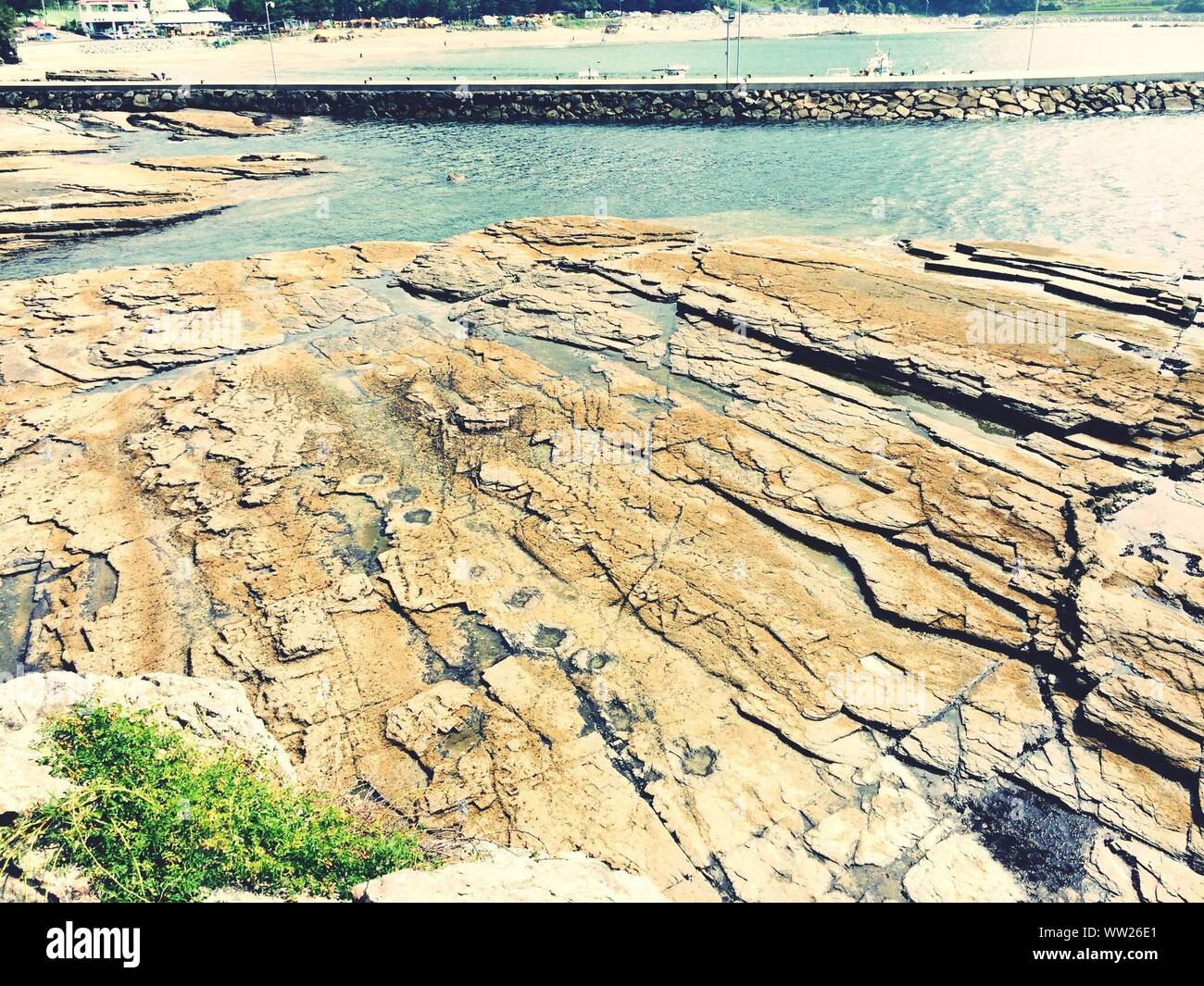 Weathered beach rocks hi-res stock photography and images - Alamy