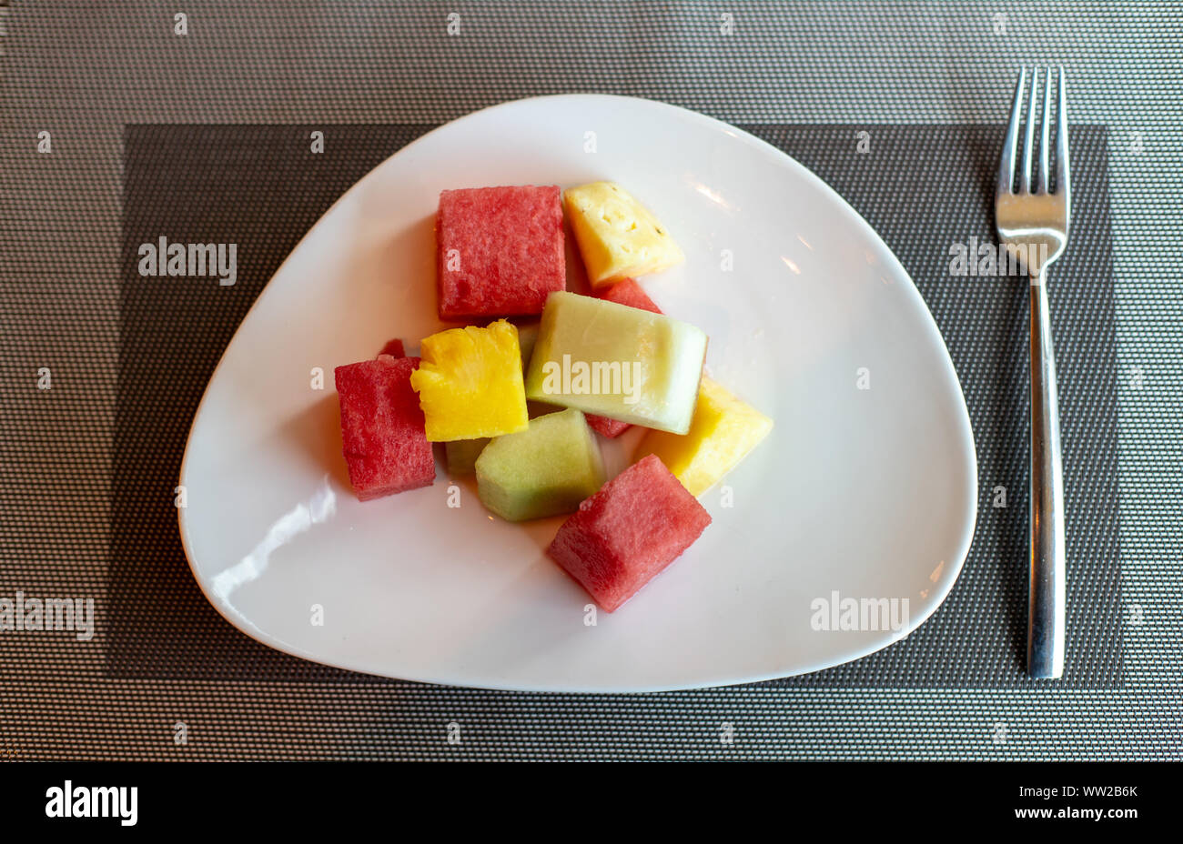 Pineapple Melon Fruit Salad High Resolution Stock Photography and ...
