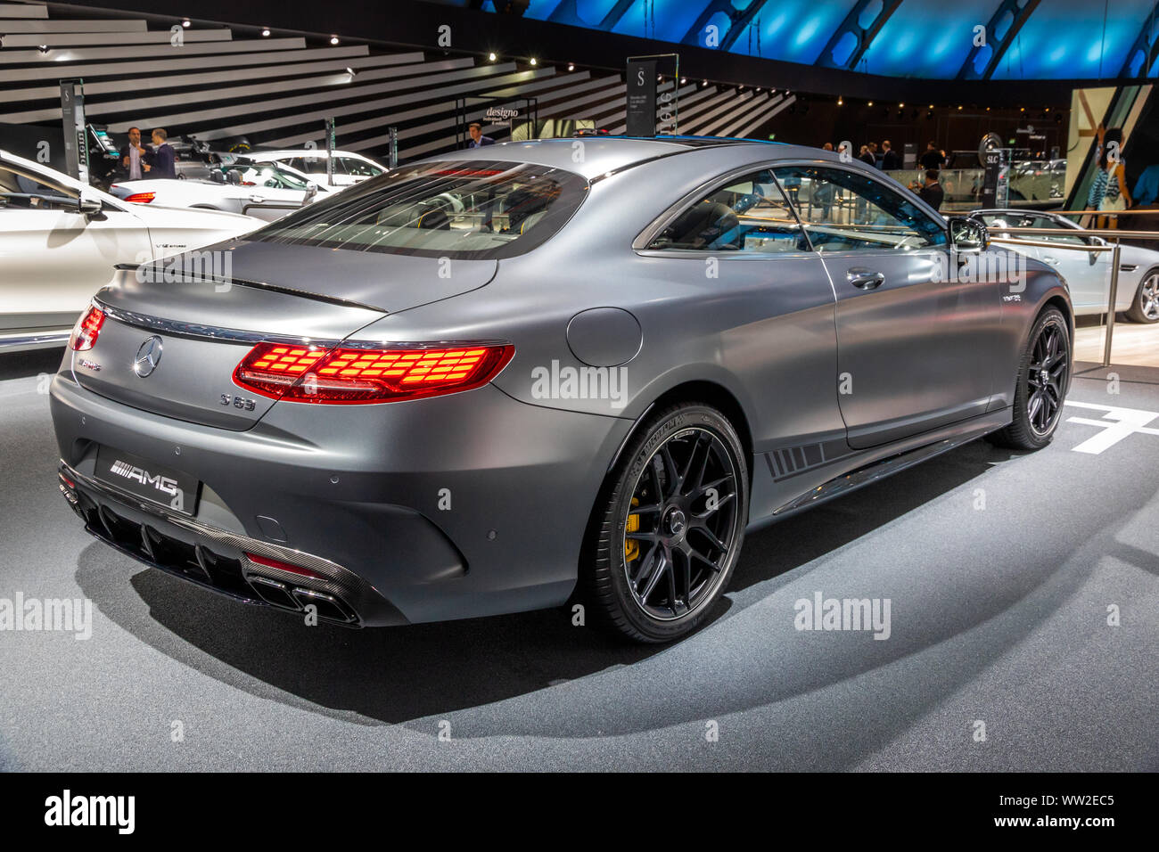 FRANKFURT, GERMANY - SEP 13, 2017: 2018 Mercedes-AMG S63 4matic Coupe car  shown at the Frankfurt IAA Motor Show Stock Photo - Alamy