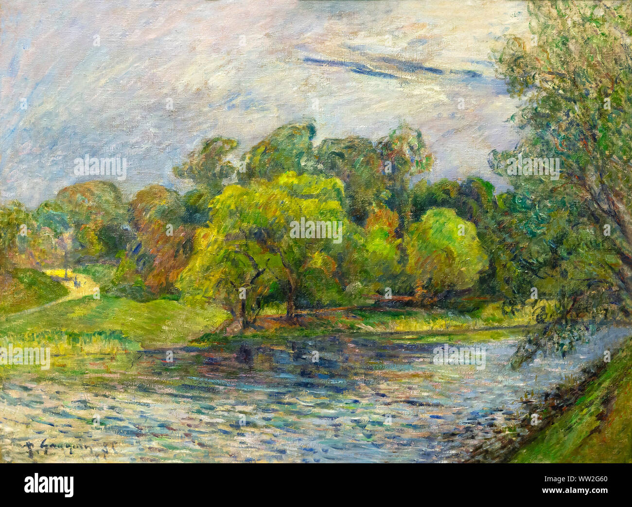 Ostre Anlaeg Park Copenhagen, Paul Gauguin, 1885, Stock Photo